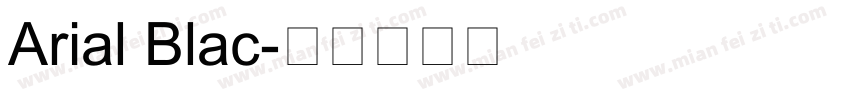 Arial Blac字体转换